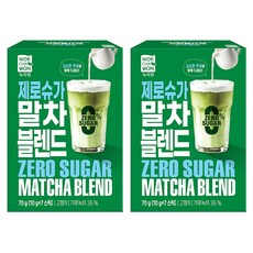 녹차원 제로슈가 말차블렌드, 2개, 7개입, 10g