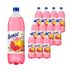 썬키스트 자몽소다, 1.5L, 12개
