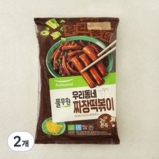 풀무원 우리동네 떡볶이 짜장 2인분, 330g, 2개