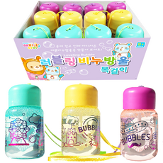 해피아이몰 러블링 목걸이 비누방울 3종 x 4p 세트, 혼합색상, 1세트 혼합색상, 1세트