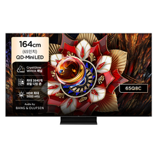 TCL 4K QD Mini LED 스마트 TV, 163.9cm(65인치), 65Q8C, 무타공 벽걸이형(추가비용발생), 방문설치