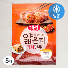 동원 개성 얇은피 김치만두 (냉동), 1kg, 5개