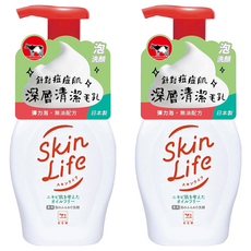 COW STYLE 牛乳石鹼 Skin Life 滋卿愛 泡洗顏，濃密彈力泡，洗後滋潤不緊繃, 160ml, 2瓶