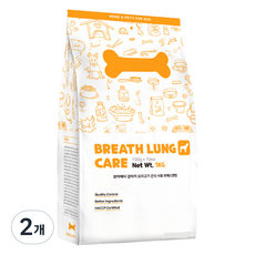 본아페티 전연령 강아지 기관지 건식사료, 오리, 1kg, 2개