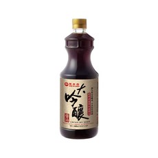 萬家香 大吟釀醬油, 100%純天然釀造, 不添加防腐劑, 1000ml, 1L, 1瓶