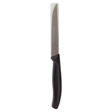 VICTORINOX 瑞士維氏 牛排刀 鋸齒 CES08, 黑色, 1支