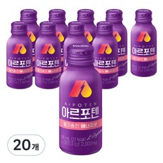 대상웰라이프 아르포텐 활기충전 에너지샷 음료, 100ml, 20개