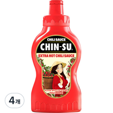 친수 칠리소스 엑스트라 핫, 250g, 4개