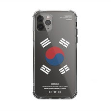 맨즈 대한민국 태극기 클리어 범퍼 휴대폰 케이스