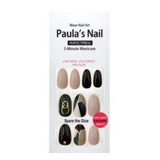 Paula's Nail 寶拉美甲 秒貼美甲穿戴甲 Set 30片, 3-Minute Manicure, 時尚金圈, 1組