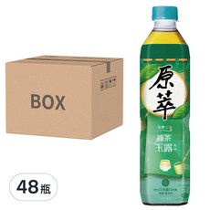 原萃 綠茶玉露, 獨特雲霧工法 無糖 無香料 日本茶葉, 580ml, 48瓶