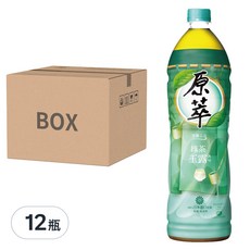 原萃 綠茶玉露, 獨家雲霧工法, 日本頂級玉露茶葉, 無糖無香料, 1.25L, 12瓶