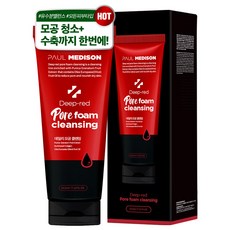 폴메디슨 마이크로휩 딥레드 포어 폼클렌징 211ml + 눈썹칼 세트 2종, 1세트