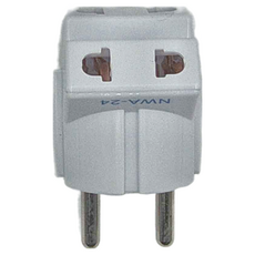 Dr.AV 聖岡科技 NDR 歐規大圓出國轉換3面插頭 100V~240V 適用電壓, 1個