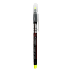 Pentel 飛龍文具 S512 螢光筆, 顏色鮮明亮麗, 標記重點超顯眼, 筆幅範圍1.0mm至3.5mm, 台灣製造, 黃色, 12支