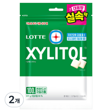 롯데자일리톨 오리지날 대용량 실속팩 리필, 231g, 2개