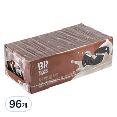 배스킨라빈스 쿠키앤크림 우유, 190ml, 96개