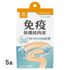 DOG CAT STAR 汪喵星球 免疫保健純肉泥 12g, 免疫/抗氧化, 2條, 5盒