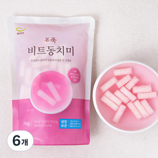 본죽 비트 동치미, 1kg, 6개