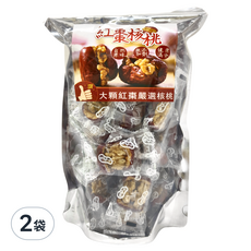 品鮮生活 紅棗核桃, 半斤裝，自然原味 無添加 健康滿分, 300g, 2袋