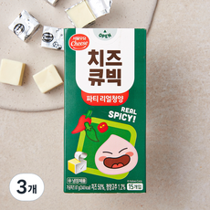 서울우유 치즈큐빅 파티 리얼청양, 87g, 3개