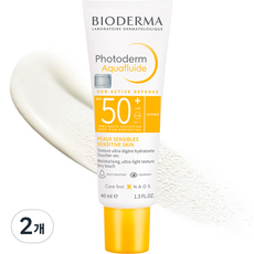 바이오더마 포토덤 아쿠아 플루이드 선크림 SPF50+ PA++++, 40ml, 2개