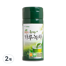 대한다업 보성산 유기농 가루녹차, 50g, 1개입, 2개