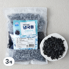 주일상사 자르고 씻은 냉국용 간편미역, 400g, 3개