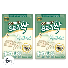 컴배트 진드기싹 시트 4p, 60g, 6개