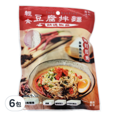 年方十八 輕食豆腐拌麵 銷魂椒麻, 全素食可用 開封即食, 185g, 6包