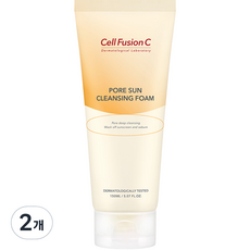 셀퓨전씨 포어 썬 클렌징 폼, 150ml, 2개
