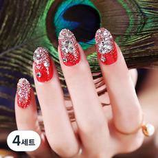 디엠코퍼레이션 알럽뷰 프린세스 네일팁 24피스, AL40, 4세트