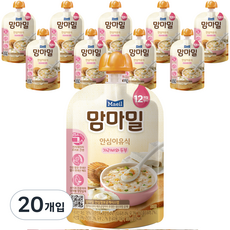 맘마밀 안심이유식 12개월, 가리비와 두부, 100g, 20개 가리비와 두부 × 100g × 20개 섬네일