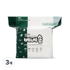 베베솜 순면 유아건티슈 리필형 60gsm