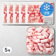곰곰 돌돌말이 무연골 대패 삼겹살 (냉동), 500g, 5개