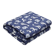 Bonum Korea 高級電動床墊 Littlezoo, 海軍藍, L(135*180cm)