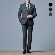 Manitsuit 男款純色基本版型基本套裝上衣與下裝套裝