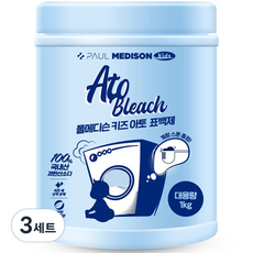 폴메디슨 키즈 아토 표백제 1kg + 계량스푼 세트, 3세트