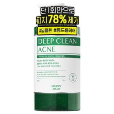 해피바스 딥클린 티트리 아크네 등드름 케어 올인원 대용량 바디워시 아로마틱 우디 향, 900g, 1개