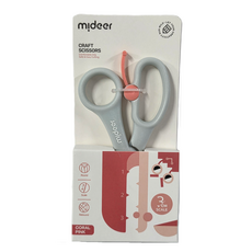 mideer 兒童多功能省力剪刀 MD-3320, 珊瑚粉, 1把