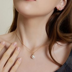 진주알목걸이