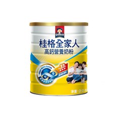 QUAKER 桂格 全家人高鈣奶粉, 2kg, 1罐