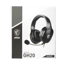 msi 微星 電競耳機 Immerse GH20, 1個, Black