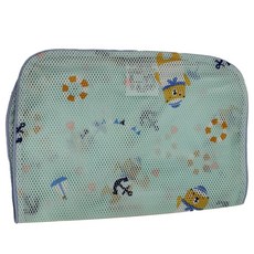 Gio Pillow 超透氣嬰兒護頭型枕, 科學專業仰睡枕，3D立體透氣，枕心枕套可水洗, M (4~24m), 水手熊藍, 1個