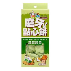 PINKIN 磨牙點心餅 小動物專用 蔬菜起司, 120g, 1盒