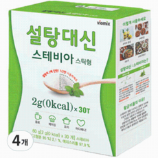 설탕대신 스테비아 스틱 30p, 60g, 4개