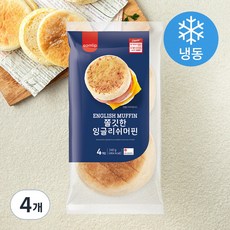 삼립 쫄깃한 잉글리쉬머핀 4개입 (냉동), 240g, 4개