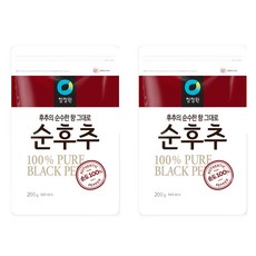 청정원 순후추, 200g, 2개