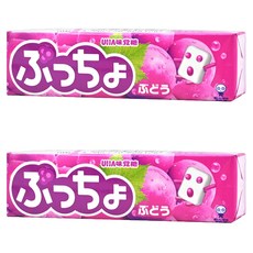 UHA味覺糖 普超條糖 葡萄味, 日本進口軟糖, 50g, 2條