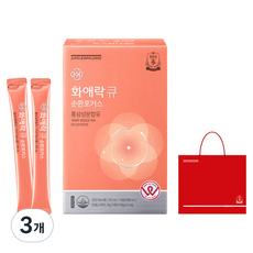화애락 큐 순환포커스 14p + 쇼핑백, 3개, 280ml